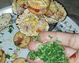 A picture of step 5 of Monaco sandwich and papad Chaat.