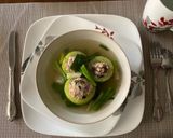 A picture of step 3 of Winter Melon Soup with Pork Paste Filling.