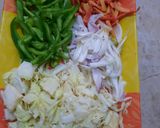 A picture of step 1 of Macaroni Kabab.