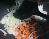 รูปขั้นตอนการทำที่ 2 ของ ข้าวผัดไข่เยี่ยวม้า (มังสวิรัติ)