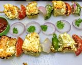 A picture of step 11 of Paneer Makhmali Tikka.