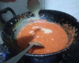 A picture of step 4 of Apple pulp burfi.