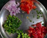 A picture of step 1 of Soya Bhurji.