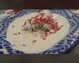 A picture of step 15 of Traditional Chiles en Nogada.
