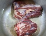 Une image de l'étape 1 de Tajine de petits pois à la viande.