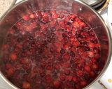 A picture of step 2 of Thanksgiving Cranberry Sauce🍊♥️.