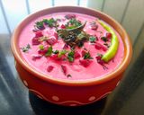 A picture of step 6 of Beetroot Raita.