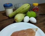 Foto del paso 1 de la receta: Pizza de zucchinis y pollo! 🇺🇾