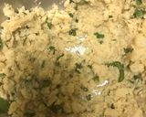 A picture of step 6 of Ragda patties.