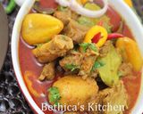 A picture of step 3 of Peanut Mutton Curry.