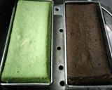 Foto langkah ke 6 dari resep Brownies Kukus Pandan Keju.