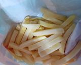 A picture of step 1 of Fernch fries pakora.