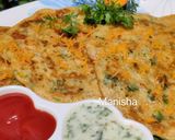 A picture of step 16 of Sooji Uttapam (Savory Semolina & Maize Pancakes).