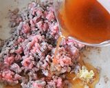 A picture of step 4 of Light Eggplant Mapo with Chili Powder and Mentsuyu.