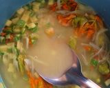 Foto del paso 7 de la receta: Zuppa di fiori di zucca - Sopa de flor de calabaza