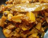 A picture of step 1 of Raw Jackfruit Curry with potato.