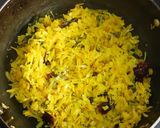 A picture of step 3 of Cabbage Thoran.