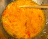 A picture of step 2 of Deep Fried Egg with Crab sticks.