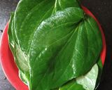 A picture of step 1 of Betel Leaf Modak (Paan Modak).