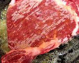 A picture of step 1 of My Sons favourite Surf 'n' Turf with Ribeye Steak. 😋#2Flavours.