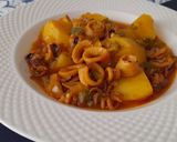 Foto del paso 4 de la receta: Patatas con calamares