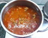 A picture of step 3 of Hyderabadi Methi Tamatar Gosht.