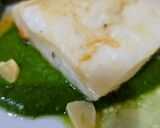 Foto del paso 6 de la receta Bacalao confitado con salsa de espinacas