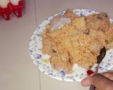 A picture of step 5 of Fried taro/potatoes rice#mycreativearrowrootrecipecontest#.
