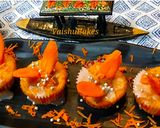 A picture of step 7 of Gajar Halwa Cup cakes.