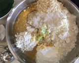 A picture of step 2 of Baked Mixed Flour Spinach Puri.