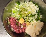 A picture of step 1 of Tofu Gyoza Dumplings.