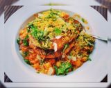 A picture of step 6 of Aloo matar tikki.