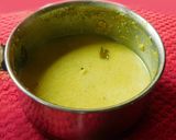 A picture of step 5 of Turnip mor kuzhambu (Turnip in buttermilk sauce).