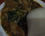 A picture of step 1 of Okora chicken soup.