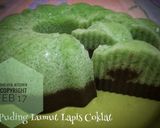 Foto langkah ke 6 dari resep Puding Lumut Lapis Coklat.