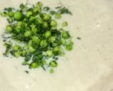 A picture of step 4 of Methi Matar Malai.