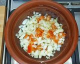 Une image de l'étape 2 de Tajine au veau à compagnie des légumes.