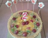 Foto langkah ke 5 dari resep Pie buah segar jumbo (Ultah).