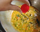 A picture of step 4 of Kerela Vegetable Moilee.