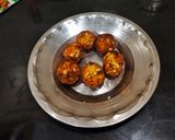 A picture of step 2 of Vegetable Manchurian Masala.