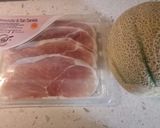 A picture of step 1 of Melon and prosciutto.
