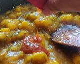 A picture of step 3 of Gobhi manchurian.
