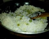 A picture of step 4 of Matar pulao.
