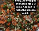 A picture of step 2 of Healthy Veg Mughlai paratha.