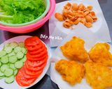 Hình bước làm 4 của món Hamburger Gà Rán