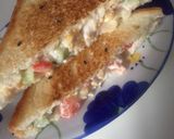 A picture of step 4 of Vegetables mayo sandwich.