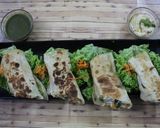 A picture of step 3 of Paneer Shawarma.