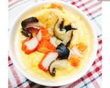 🥚🦀ไข่ตุ๋นปูอัดเห็ดหอม - Microwave Steamed Egg🎌 วิธีทำสูตร 6 รูป