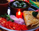 A picture of step 8 of Green Mutton Curry With Lacha Paratha.