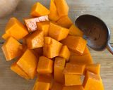 A picture of step 1 of Squash and red lentil soup - vegan.